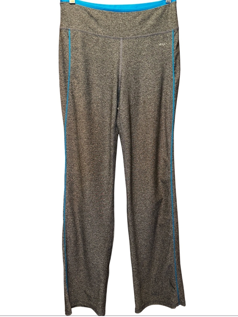 Vogo Gray Heather Athletic Pants with Blue Trim